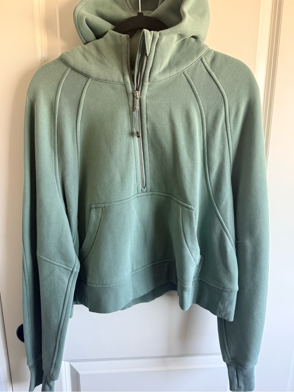 lululemon athletica Sage Green Scuba Neck Half-Zip Hoodie